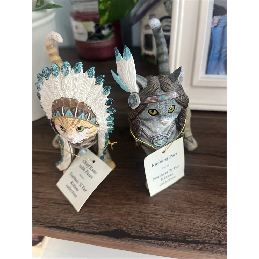 FEATHERS 'N FUR KITTENS COLLECTION Running Purr + Chief Runs with Paws